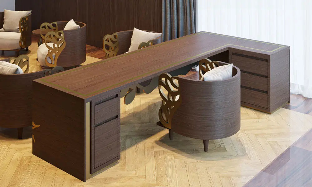 High-end bespoke furniture for Dubai Jumeirah villa designed by Kashida