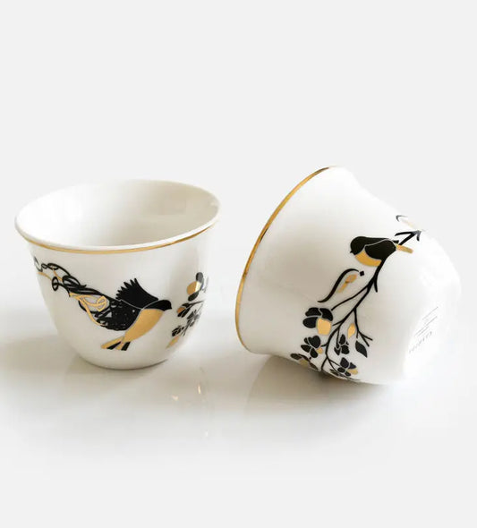 Freedom Arabic Coffee Cup x 2 Kashida Design