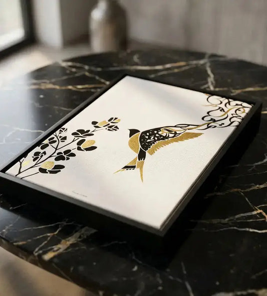 Freedom Calligraphy Canvas Kashida Design