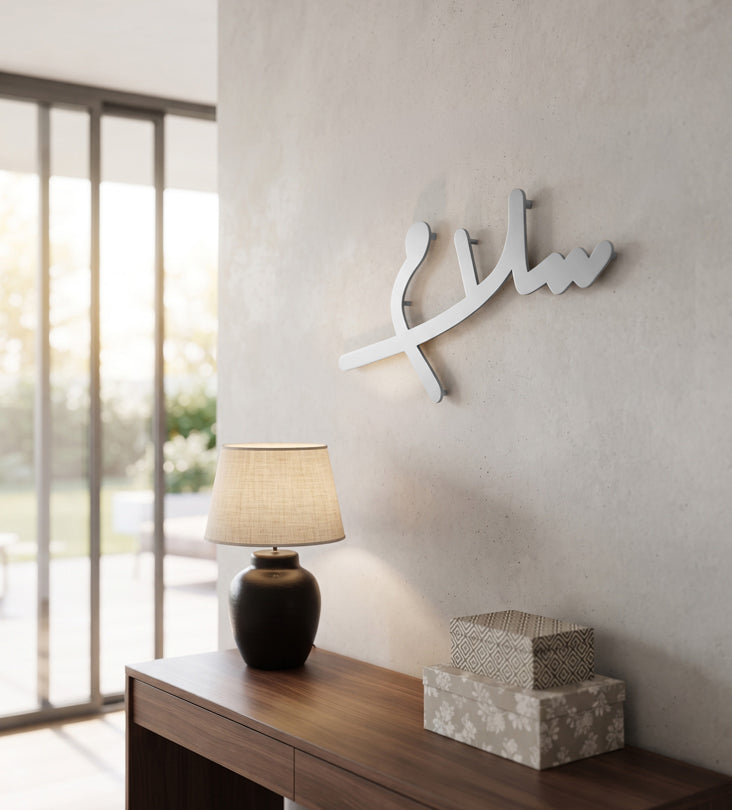 Freehand Salam (Peace) Modern Wall Art Kashida Design