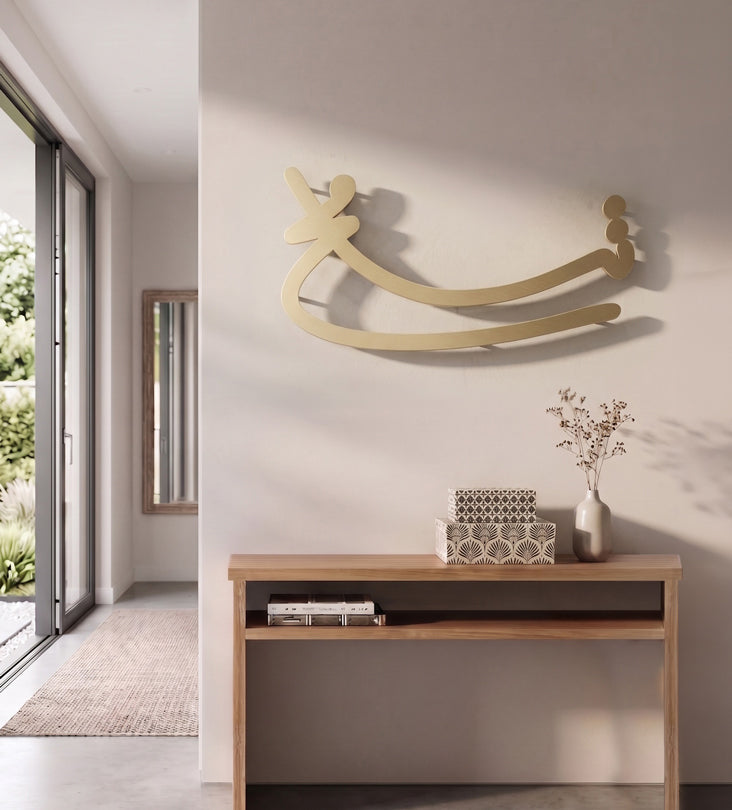 Freehand Tasamoh (Tolerance) Modern Wall Art Kashida Design