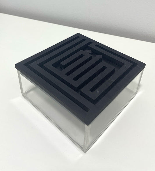 Ghina Acrylic Box (Small) - Sample Kashida Design