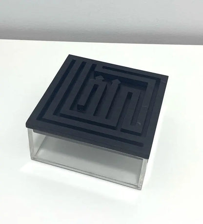 Ghina Acrylic Box (Small) - Sample Kashida Design