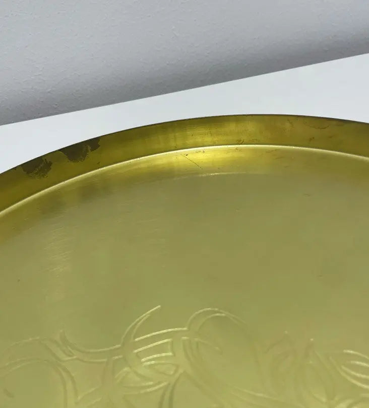 Calligraffiti Brass Tray - Sample Kashida Design