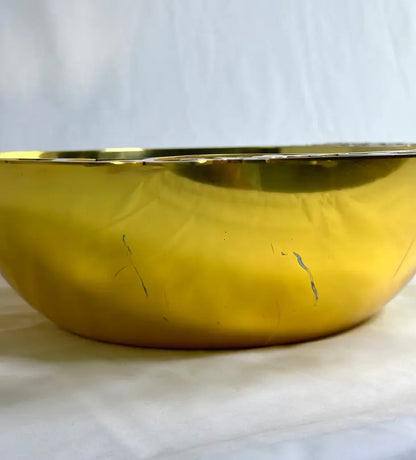Saha Salad Bowl - Gold - Sample Kashida Design