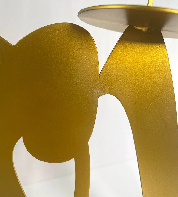 Noor Candle Holder (Large)  - Gold - Sample Kashida Design