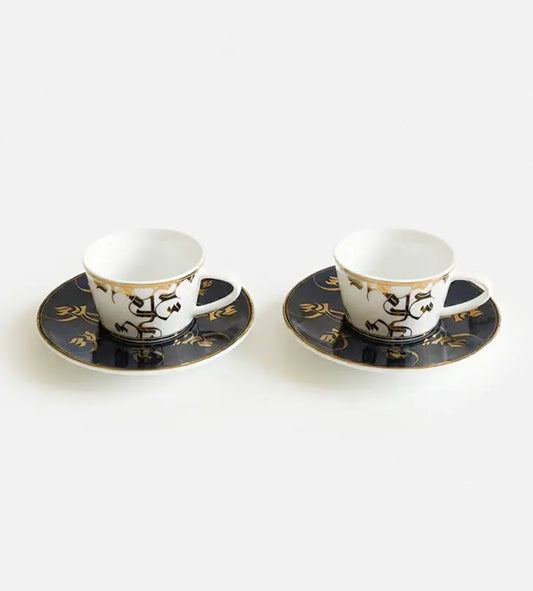 Pattern Espresso Cups x 2
