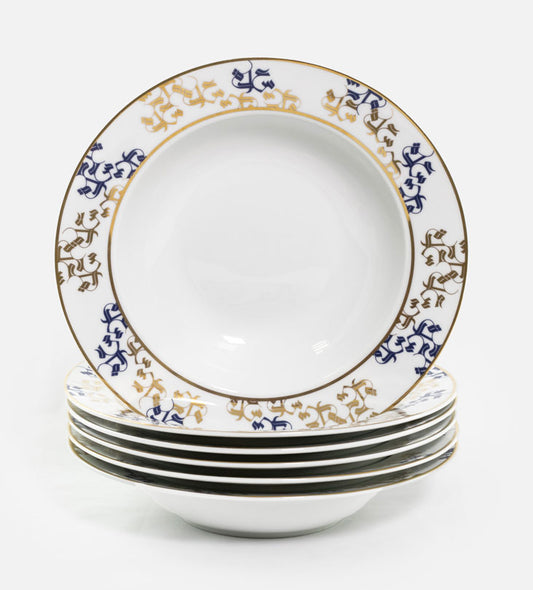 Pattern Plate - Soup bowl x 6