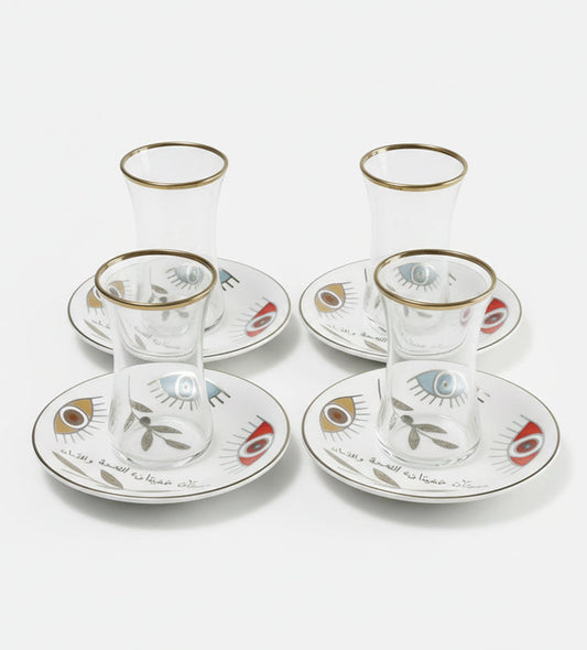 Supernatural Turkish Tea Cups x 4