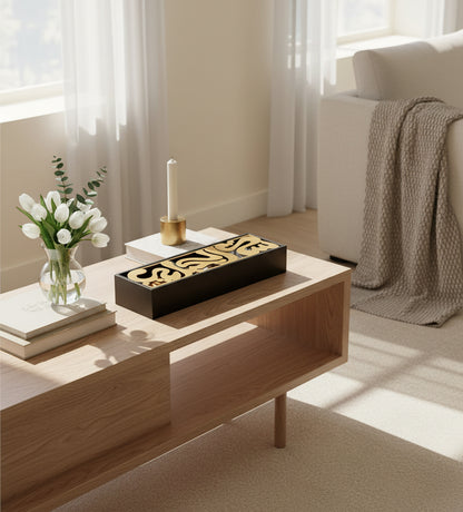 Sitt El Habayeb Box - Gold Kashida Design