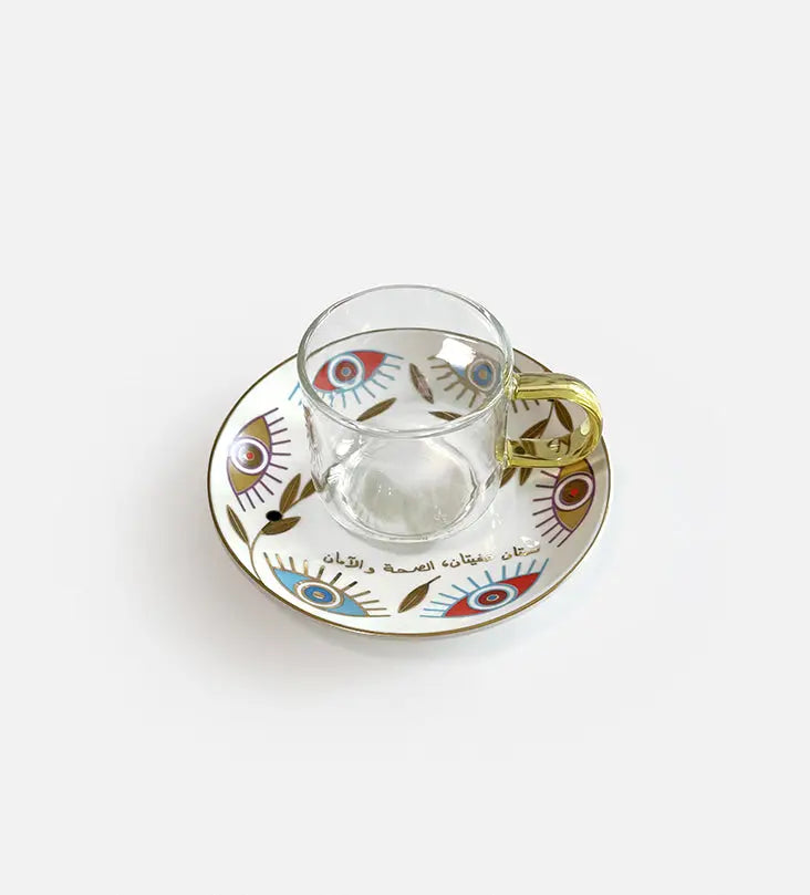 Supernatural Tea Cups x 4 (Regular) Kashida Design