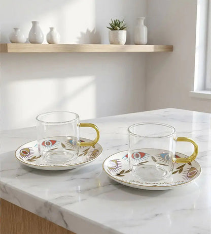 Supernatural Tea Cups x 4 (Regular) Kashida Design