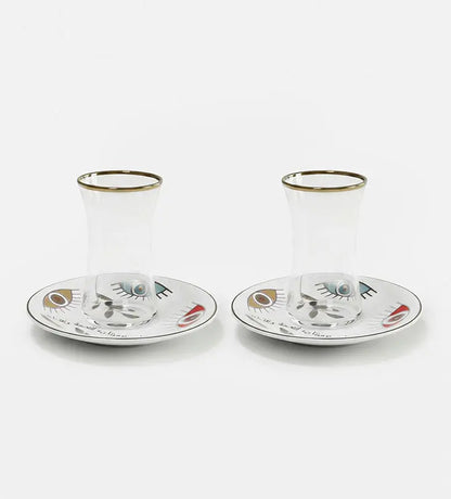 Supernatural Turkish Tea Cup Kashida Design