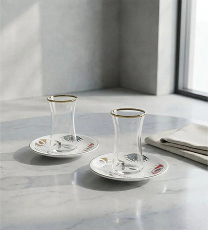 Supernatural Turkish Tea Cup Kashida Design