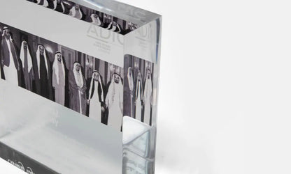 Abu Dhabi Investment Council Desk Plaque Kashida Design