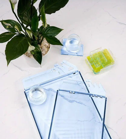 Bayti Jannati Tray (Regular) - Blue Kashida Design