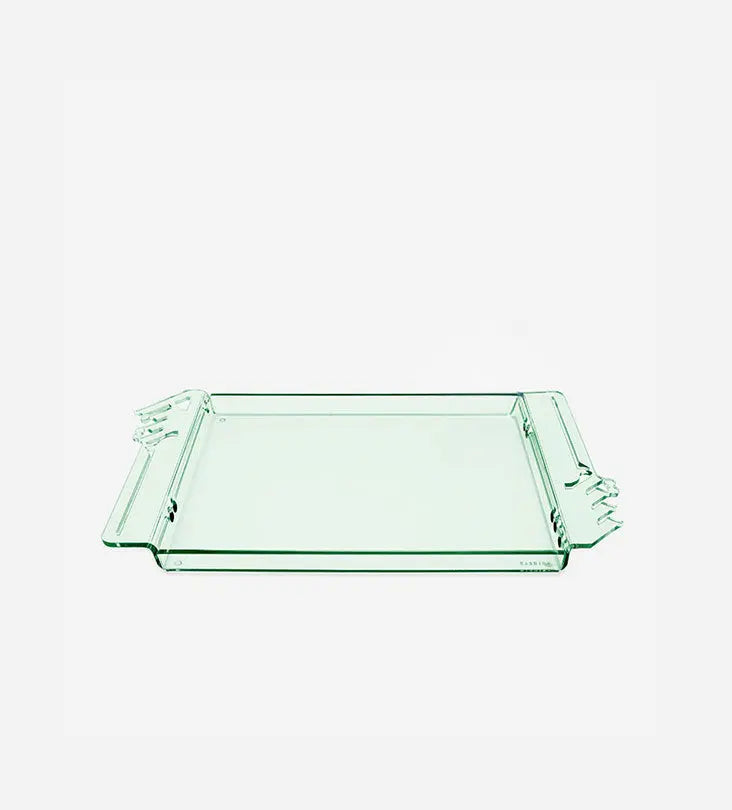 Bayti Jannati Tray (Regular) - Green Kashida Design