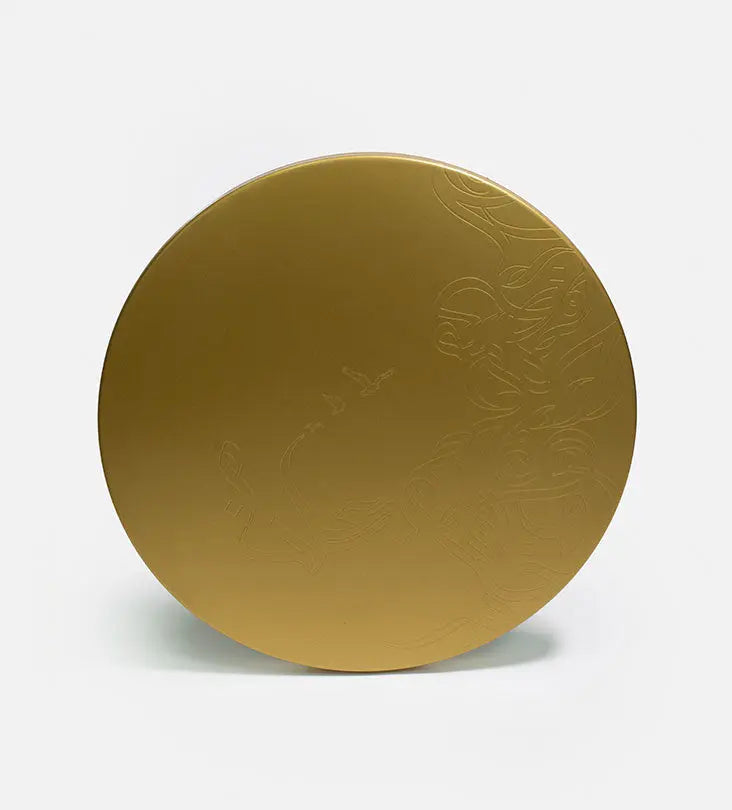 Calligraffiti Brass Side Table Kashida Design