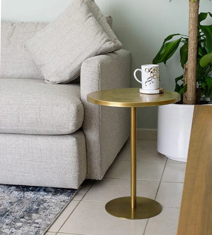 Calligraffiti Brass Side Table Kashida Design