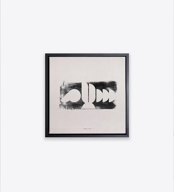 Abstract Arabic typography canvas wall prints in bright colors with Peace and Love words