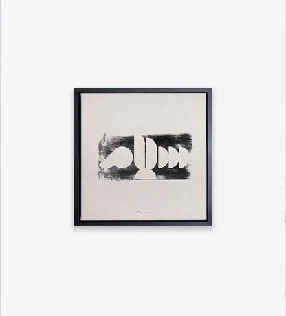 Abstract Arabic typography canvas wall prints in bright colors with Peace and Love words
