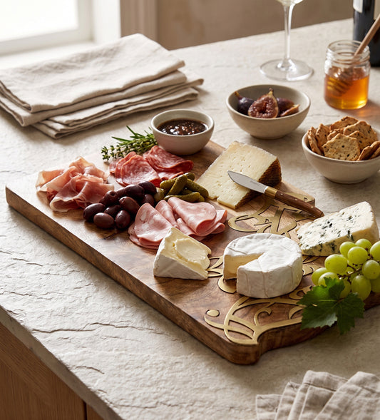 Calligraffiti Cheese Board - Rectangle Kashida Design