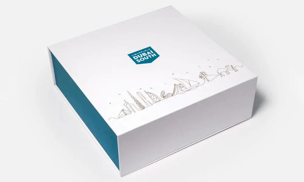 Illustrative Arabic coffee cups featuring the story of Dubai and UAE culture