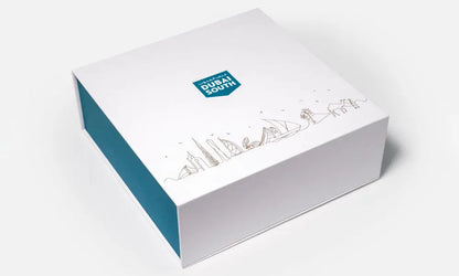 Illustrative Arabic coffee cups featuring the story of Dubai and UAE culture