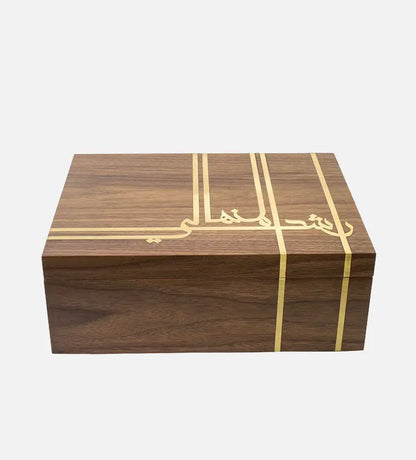 Calligraphy Name Humidor Kashida Design