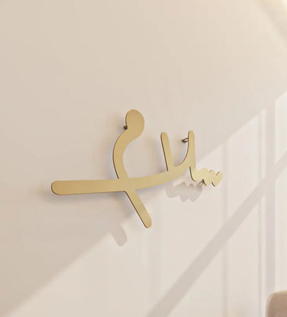 Handwritten modern wall art that says peace by Kashida