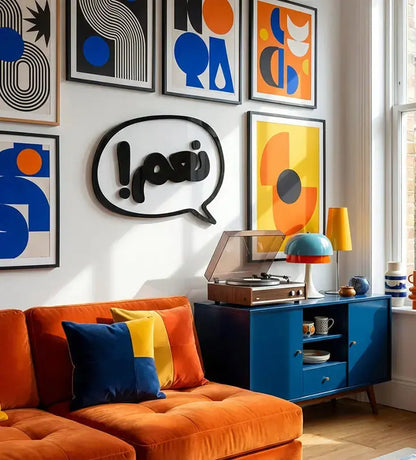 Speech Bubble Wall Art "Naam!" Kashida Design