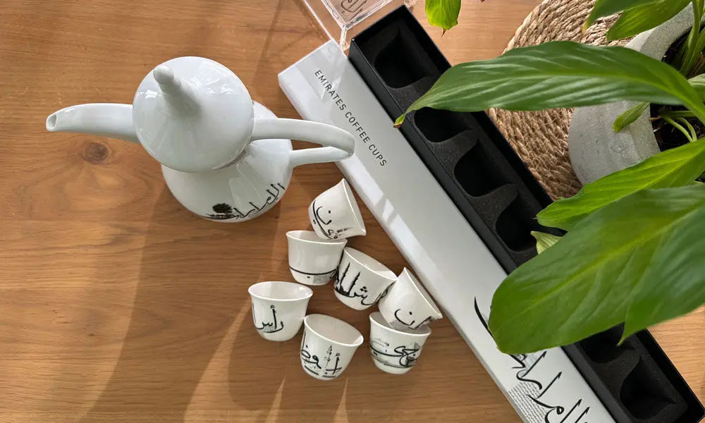 A selection of Kashida Design Studio's VIP corporate gifts celebrating UAE national day