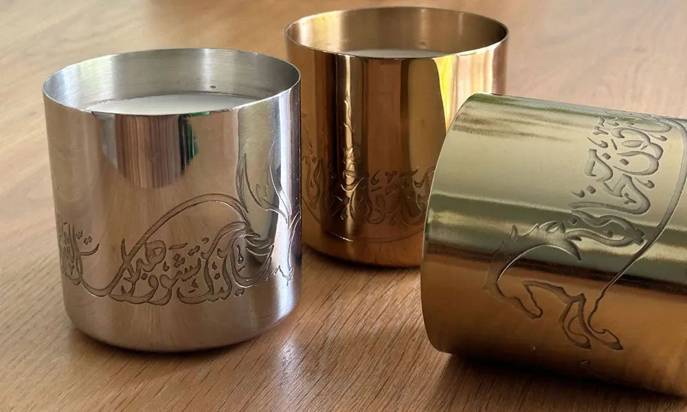 A selection of Kashida Design Studio's VIP corporate gifts celebrating UAE national day