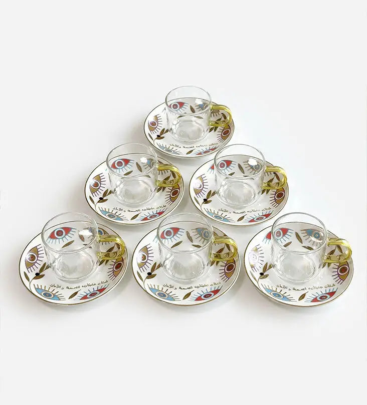 Supernatural Normal Tea Cup x 6 Kashida Design