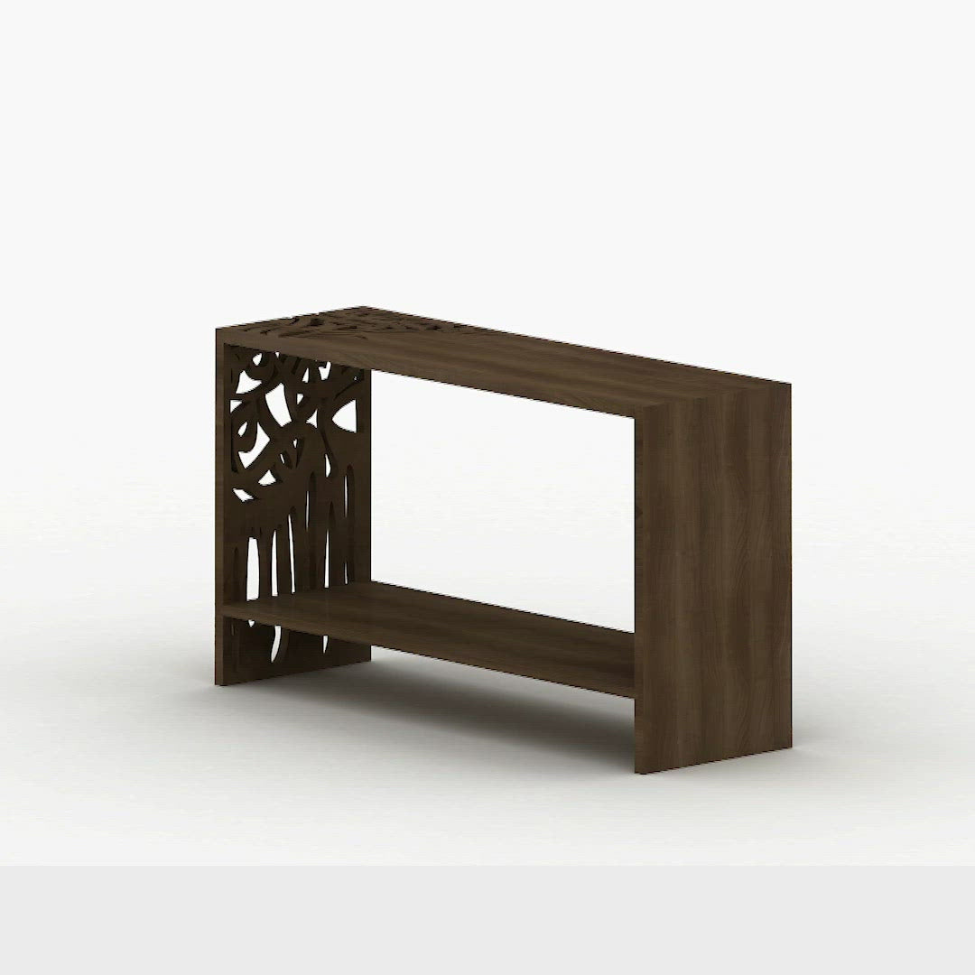 Melting effect contemporary entrance console in Arabic calligraphy