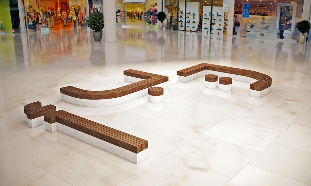 Proposal for public bench area within mall