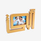 Abi Father Arabic calligraphy wooden photo frame gold