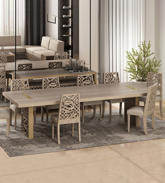 Luxury Kashida Arabic calligraphy dining table for modern arabic dining room
