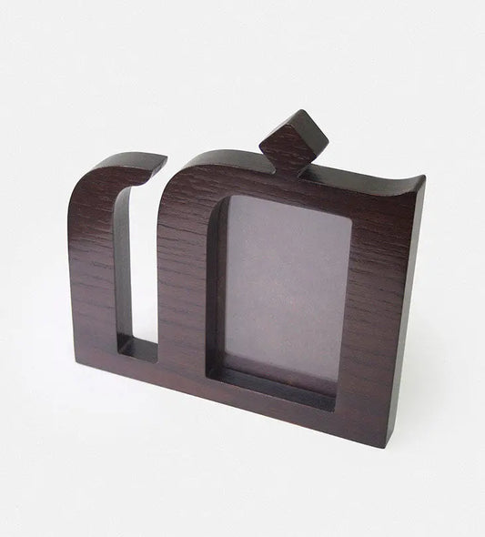 Personalized wooden photo frames with Arabic calligraphy letters