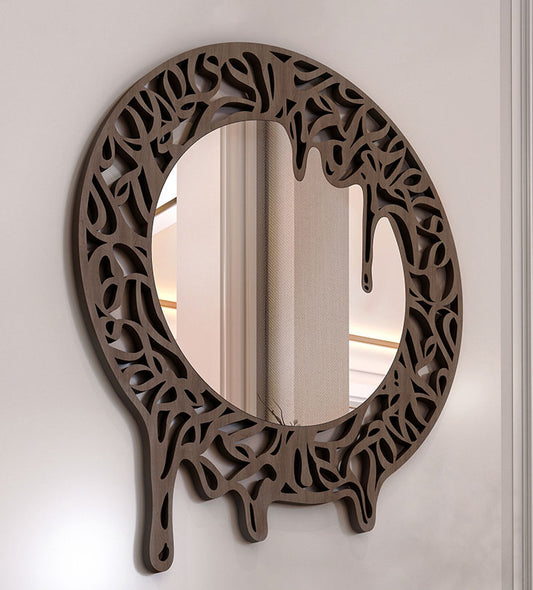Melting effect contemporary mirror in Arabic calligraphy