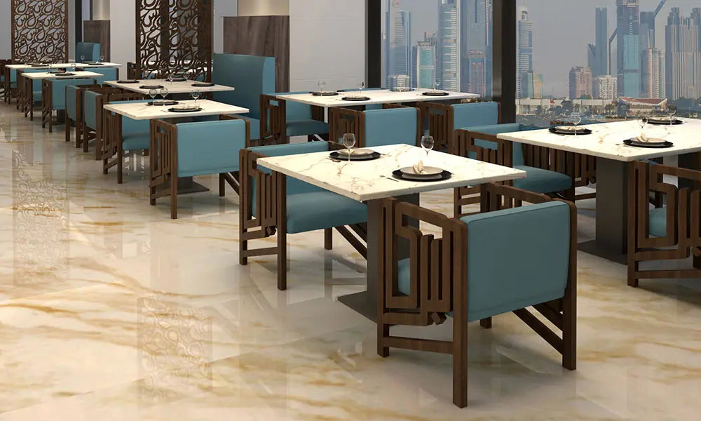 Kashida’s baraka armchairs supplied to restaurant