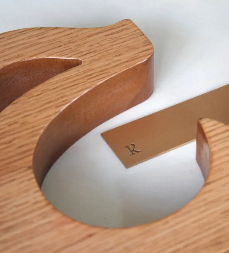 Personalized Arabic calligraphy wooden letter bookends 