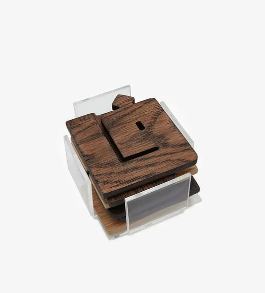 Abjad Arabic calligraphy wooden letter coasters set of 6