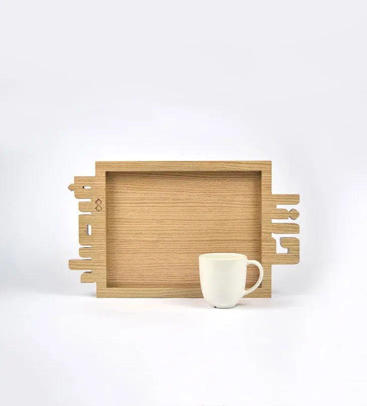 Personalized Arabic calligraphy wooden name tray